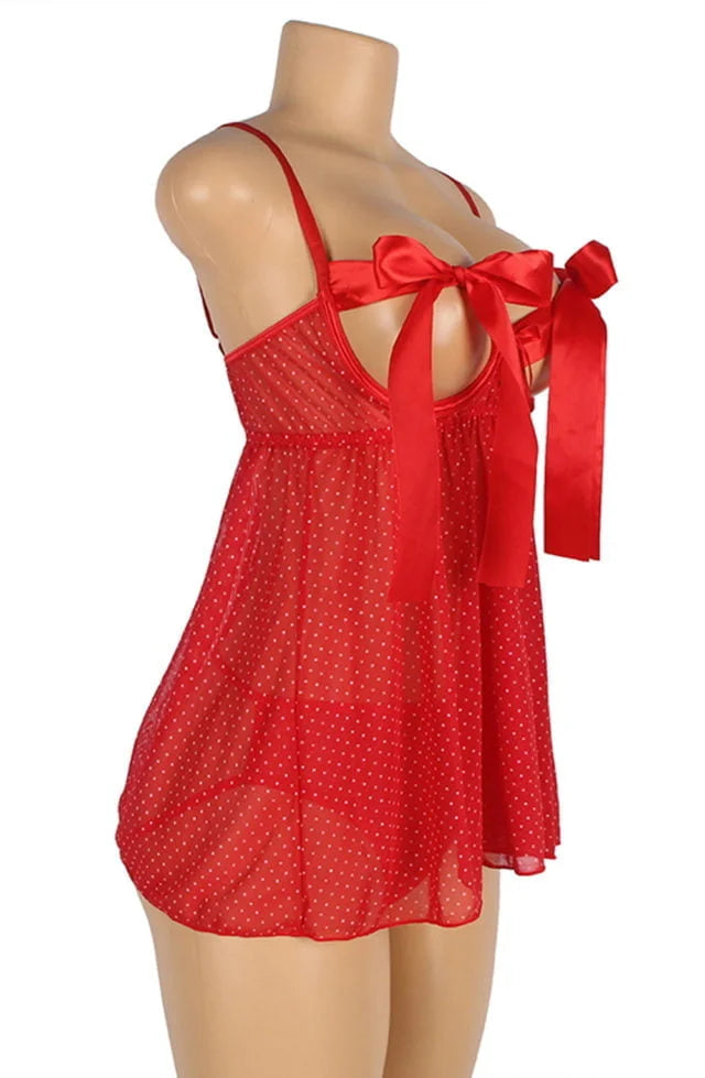 YESX YX841 RED BABYDOLL SET